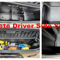 Complete Driver Side (Left Side) Cargo Management Solution fits RamBox equipped 2019-2025 w/ 5' 7" box Ram 1500 Pickup Truck